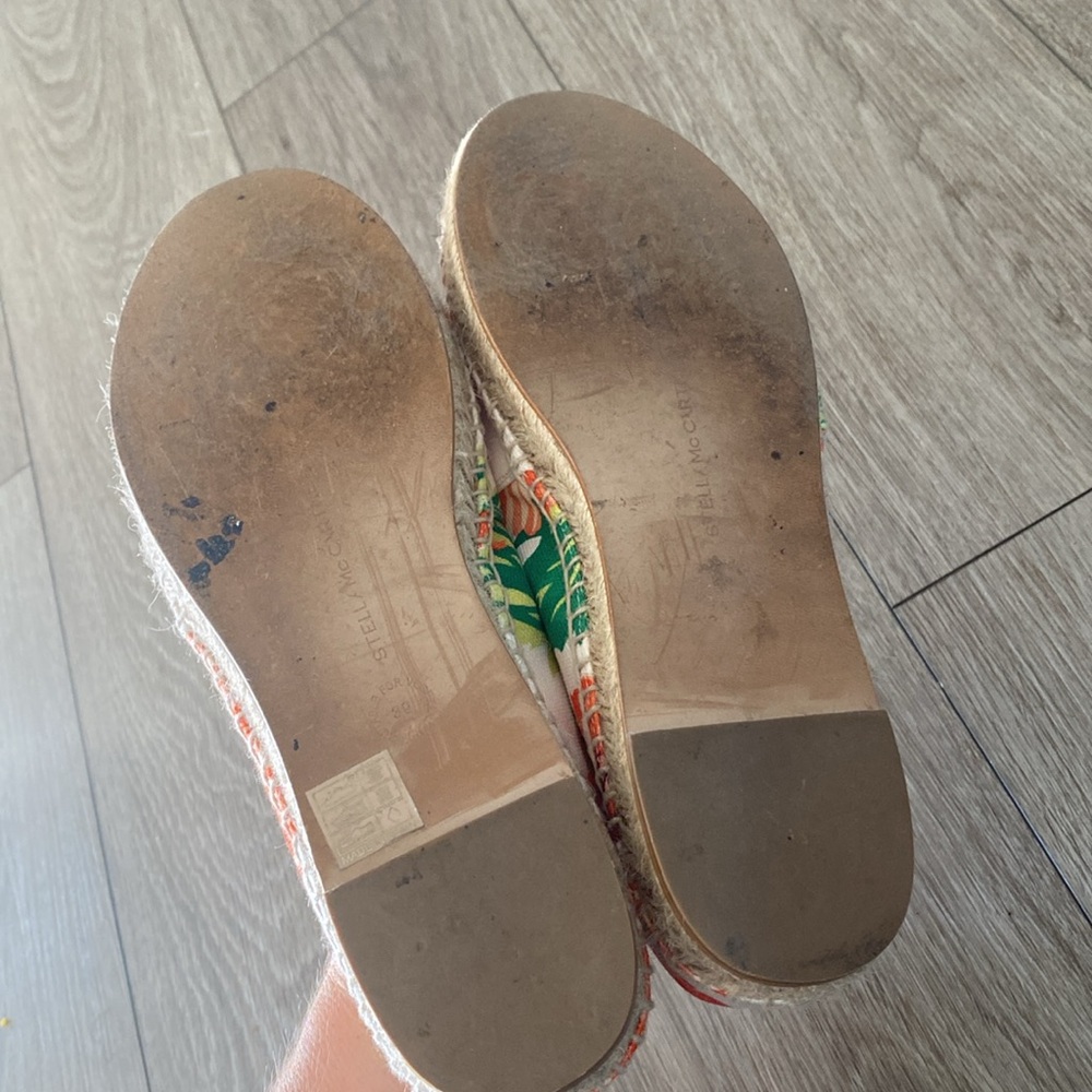 STELLA MCCARTNEY Carlow Floral Print Espadrilles Women’s 39 - Picture 9 of 14
